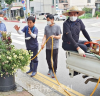 충주시 용산동주민자치위, 꽃길거리 물주기 봉사 앞장